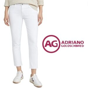 AG Adriano Goldschmied The Prima Crop Mid-Rise Cigarette Leg Ankle Jean - 27R